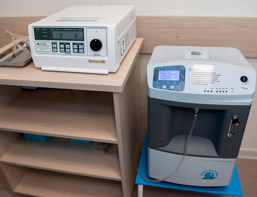 Ozonizadores para la producción de ozono médico.